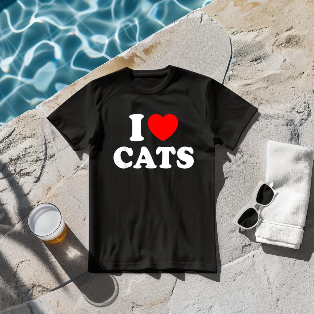 I Love Cats I Heart Cats T-Shirt
