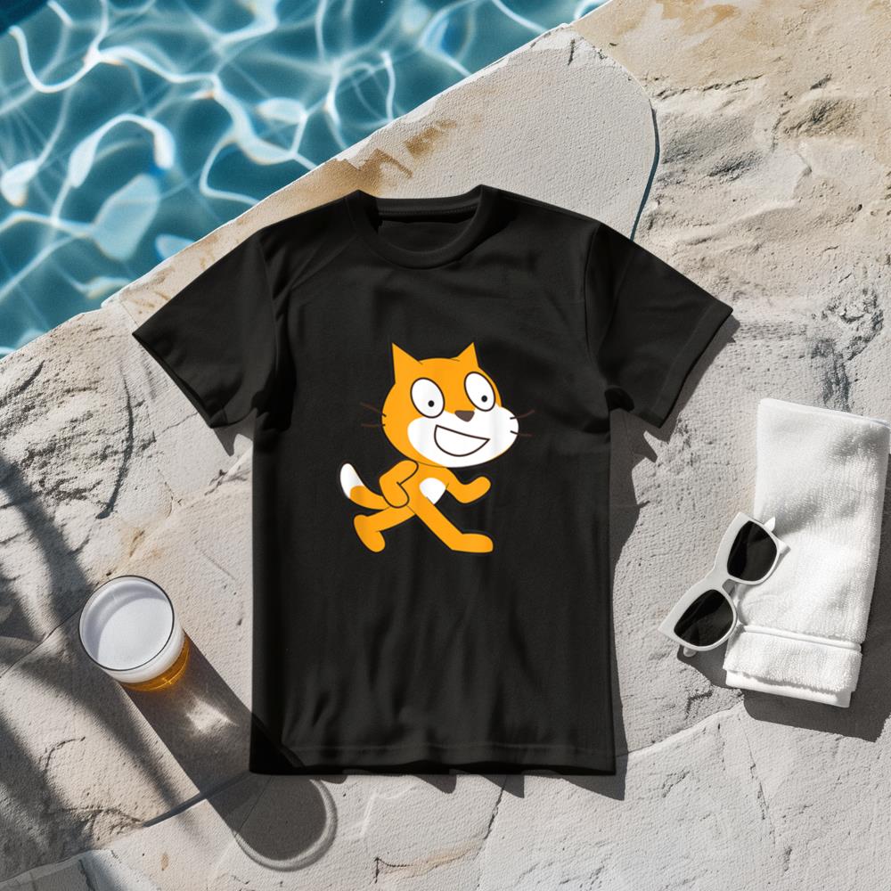 Scratch Programming Language Official Mascot Cat T-Shirt T-Shirt