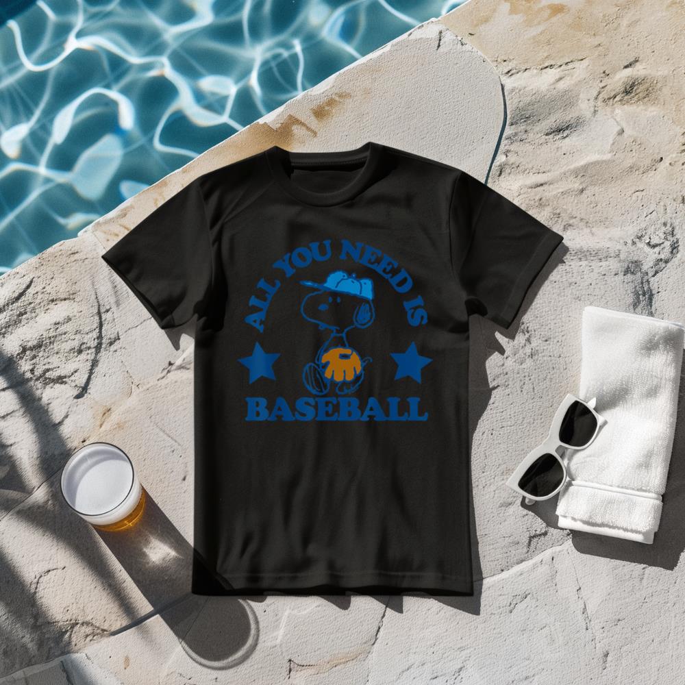 Peanuts - Snoopy All You Need Is Baseball T-Shirt