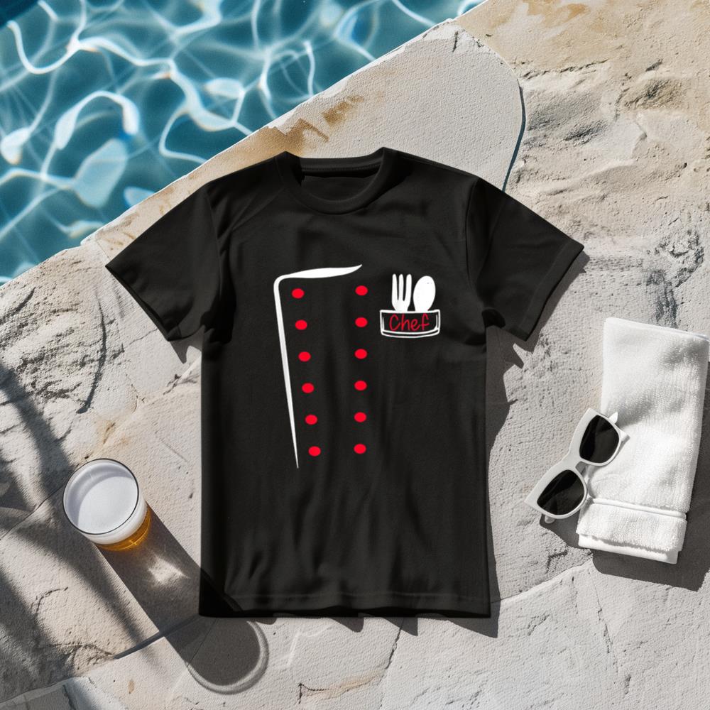 Chef Uniform Funny Cook Costume T-Shirt