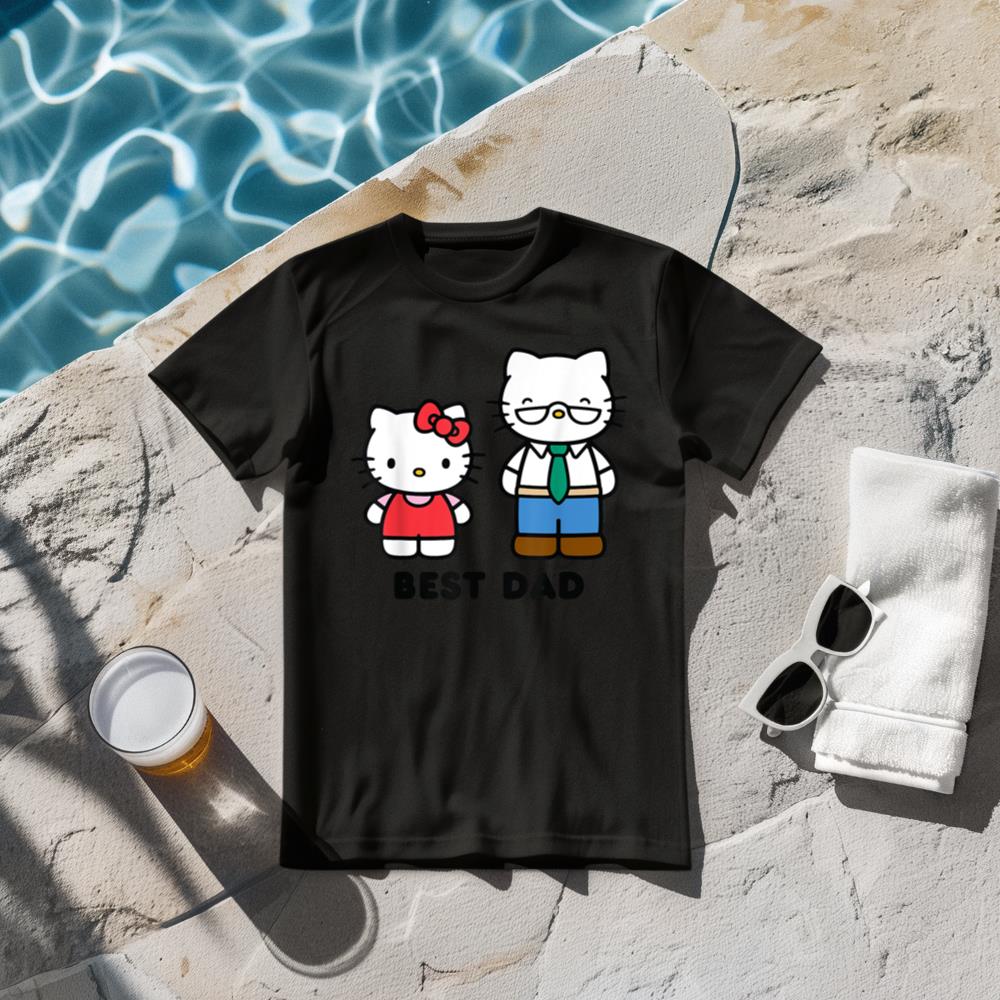 Hello Kitty Best Dad Fathers Day T-Shirt