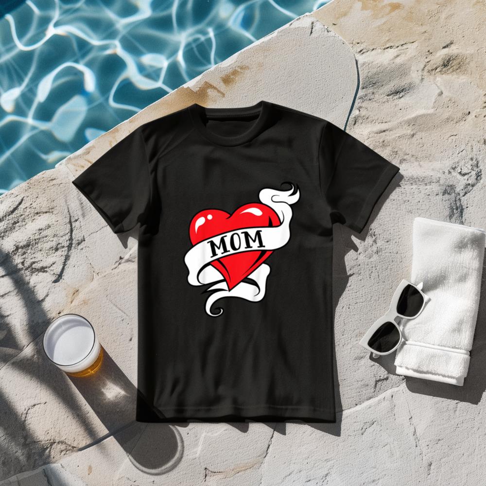 Kids Mom Heart Tattoo for Mother's Day Love Mom T-Shirt