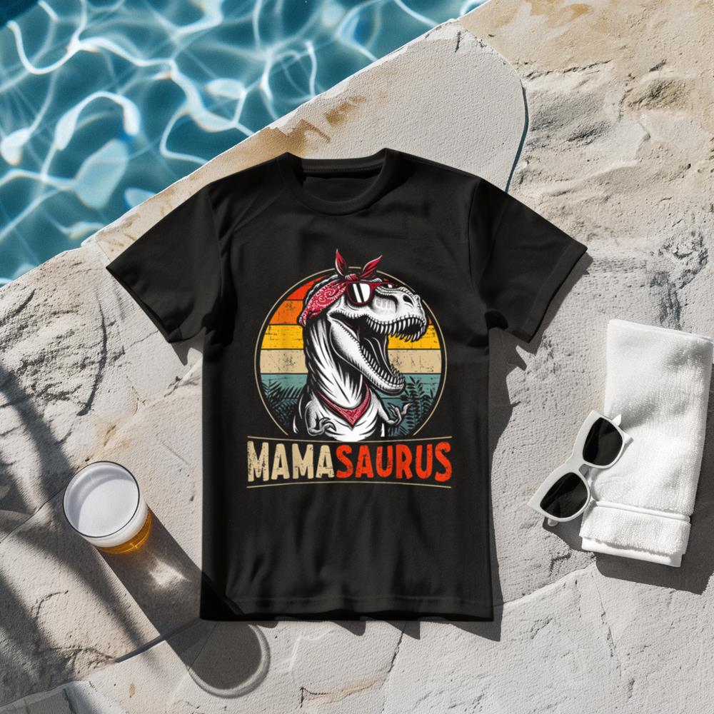 Mamasaurus dinosaur mom for mothers day christmas birthday T-Shirt