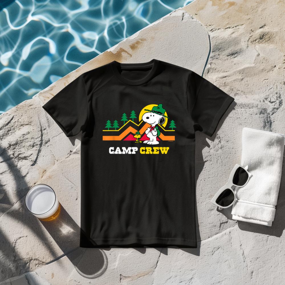 Peanuts - Snoopy and Woodstock Beagle Scouts Camp Crew T-Shirt