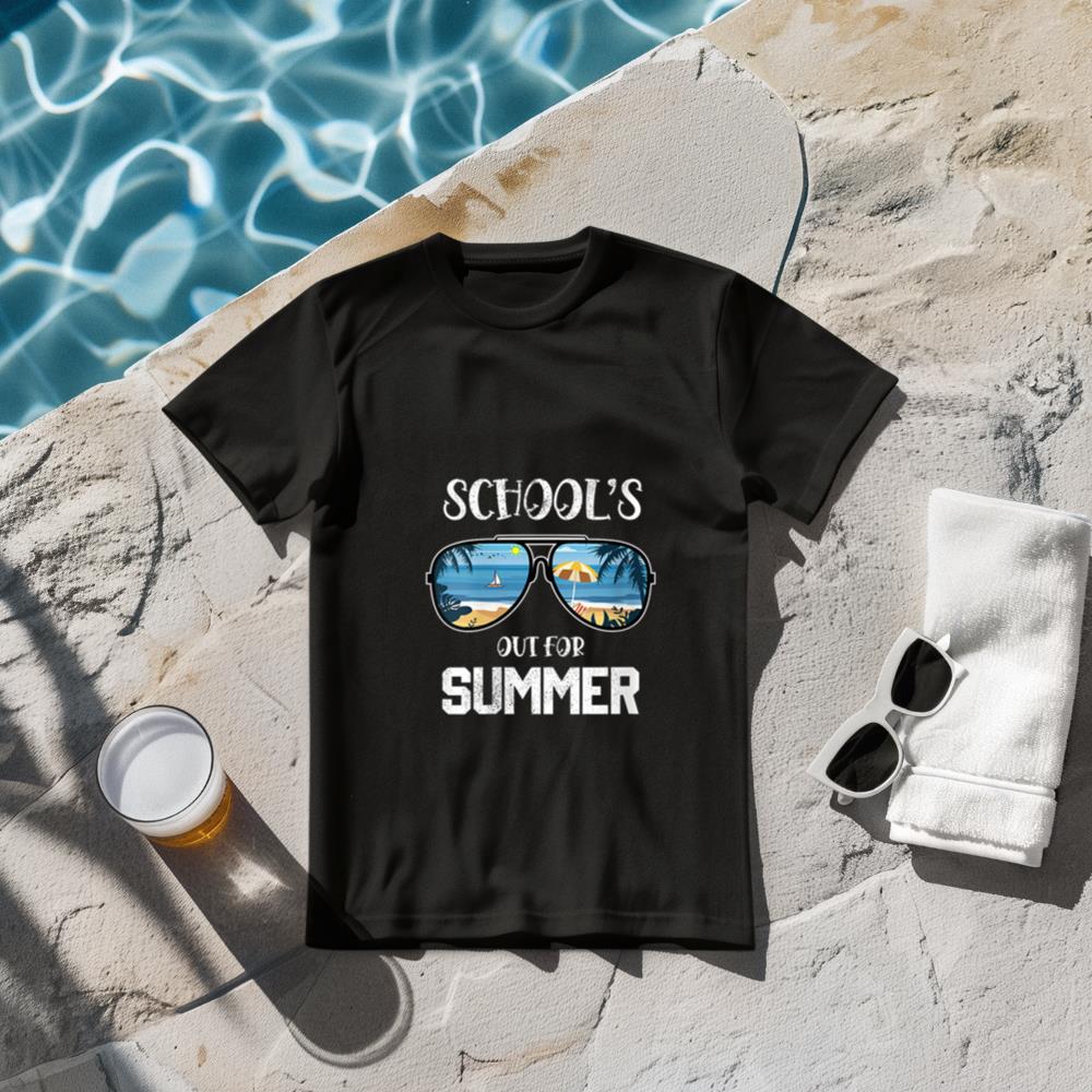 Womens Schools Out For Summer Last Day Of School Student Teacher V-Neck T-Shirt