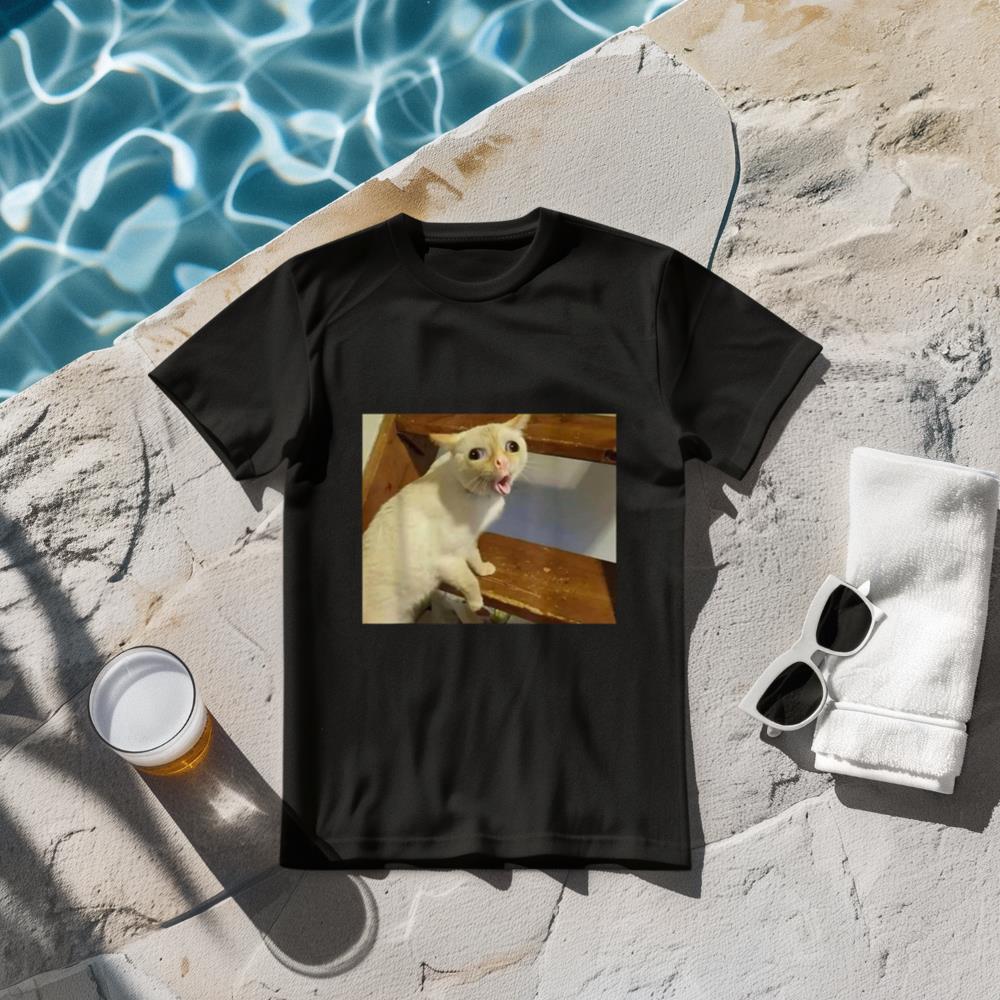Funny Cat Gagging Meme T-Shirt