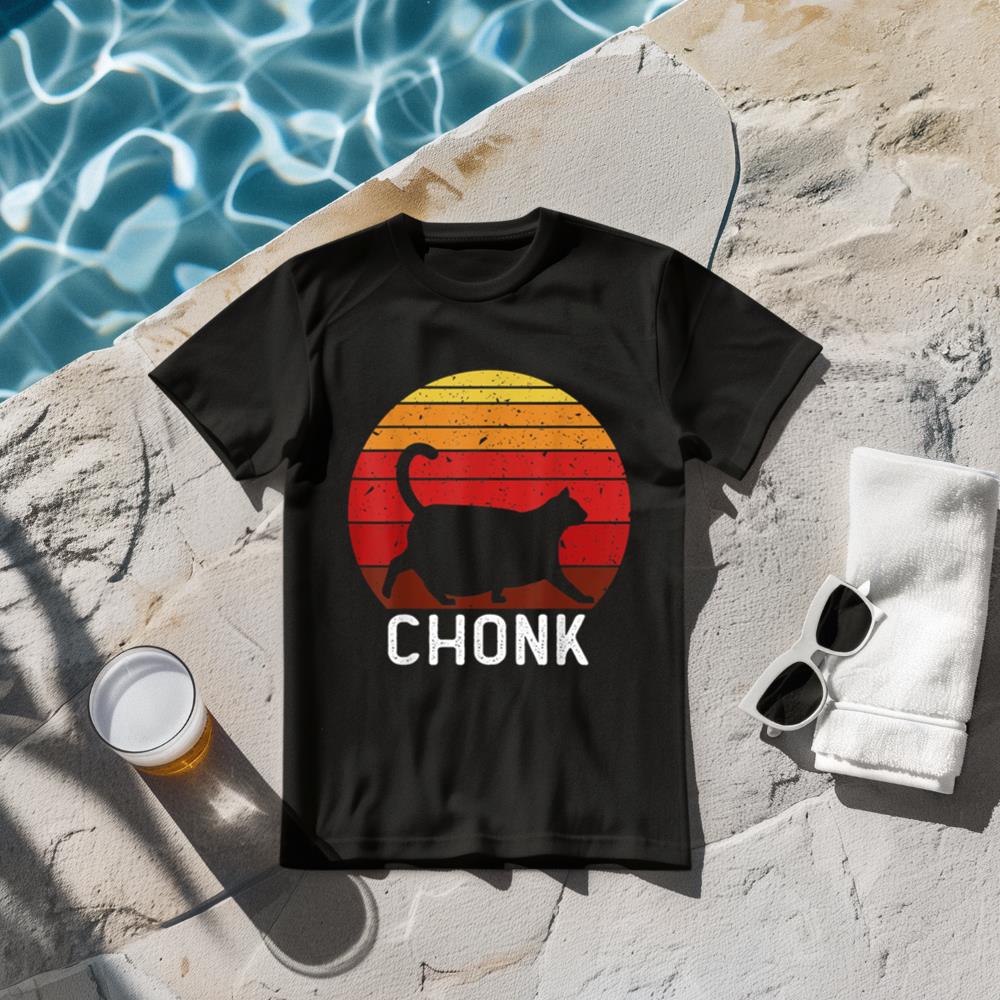 Funny Fat Cats Meme, Chonk Cat Shirt Big Cat Chungus Shirt T-Shirt