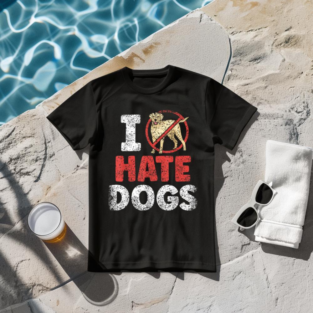 I Hate Dogs Animal Lover Cat Pet Cats T-Shirt