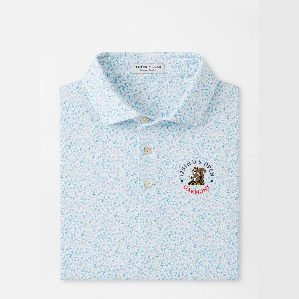 125th US Open Long Polo Shirt 2025 125th US Open Merch Best Golf Presents For Dad