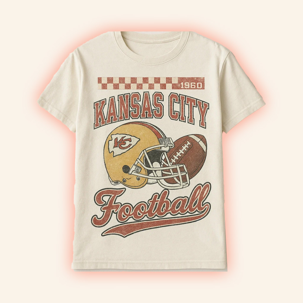 1960 Kansas City Football Shirt Chiefs Merch Gifts For Football Fan