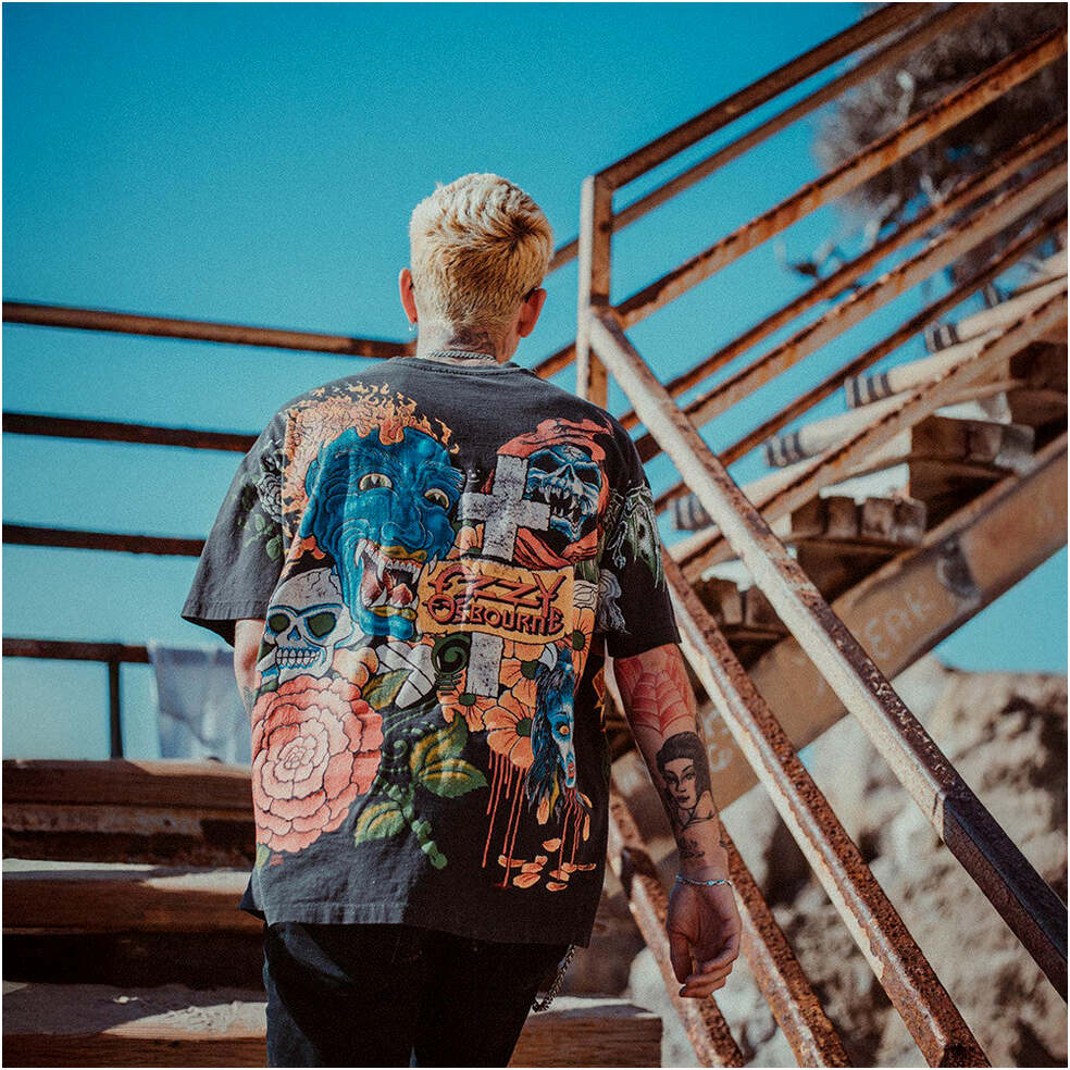 1992 Ozzy Osbourne Tattoo Shirt Vintage Black Ozzy Osbourne Merch T-Shirt Boyfriend Gifts