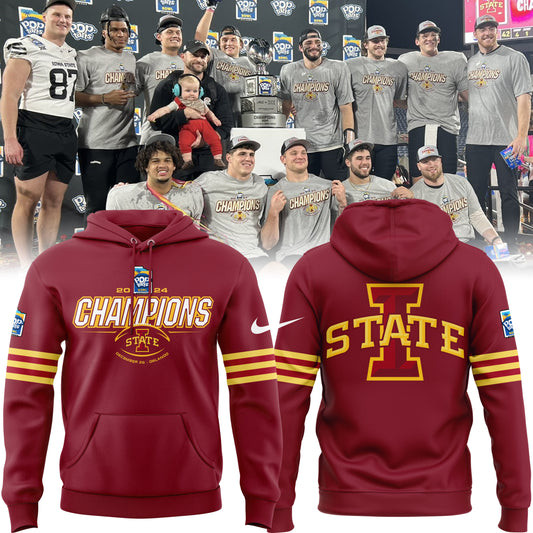 2024 Pop Tarts Bowl Champions Iowa State Football Hoodie Gifts For Football Fan