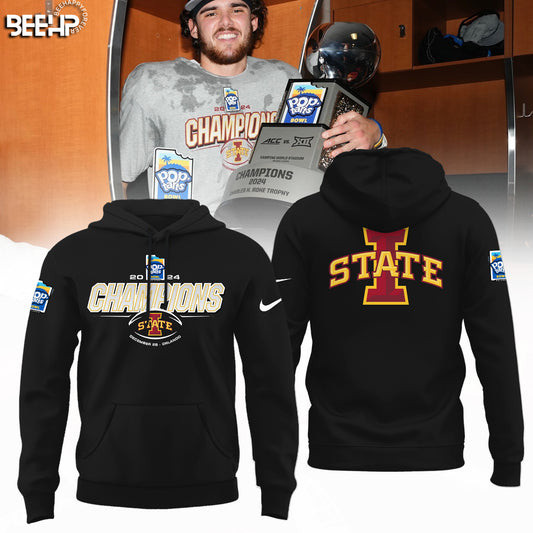 2024 Pop Tarts Bowl Champions Iowa State Football Hoodie Presents For Football Fans