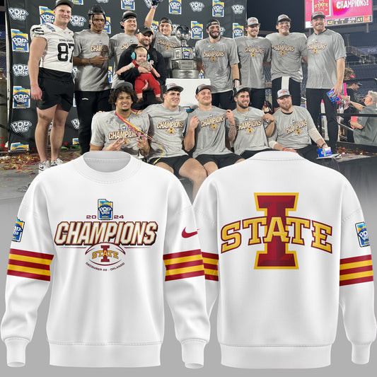 2024 Pop Tarts Bowl Champions Iowa State Football Sweatshirt Best Gifts For Football Fans