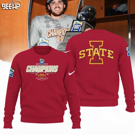 2024 Pop Tarts Bowl Champions Iowa State Football Sweatshirt Gifts For Football Fan