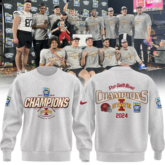 2024 Pop Tarts Bowl Champions Iowa State Football Sweatshirt Presents For Football Fans