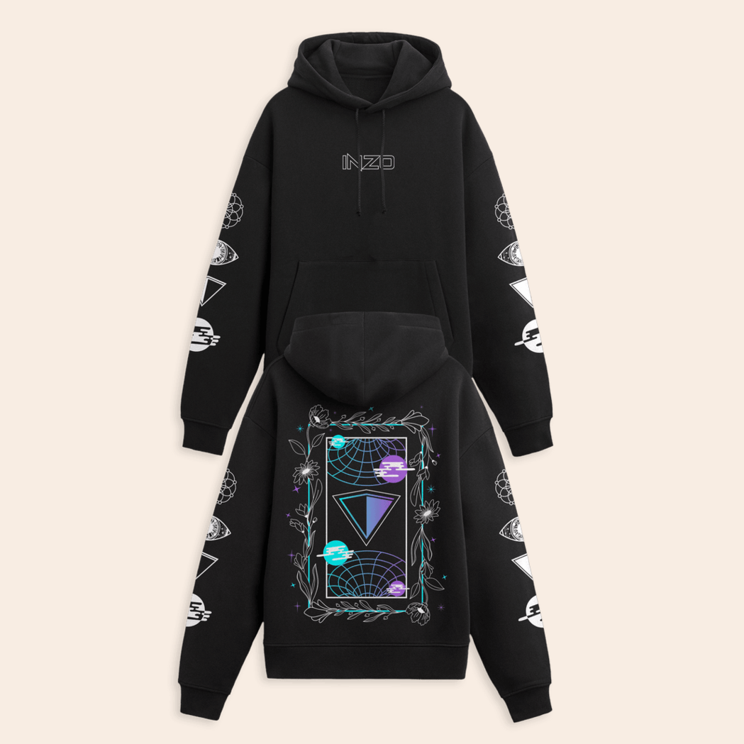 2025 Astral Bloom Black Hoodie Inzo Merch Birthday Gifts For Besties Christmas Presents