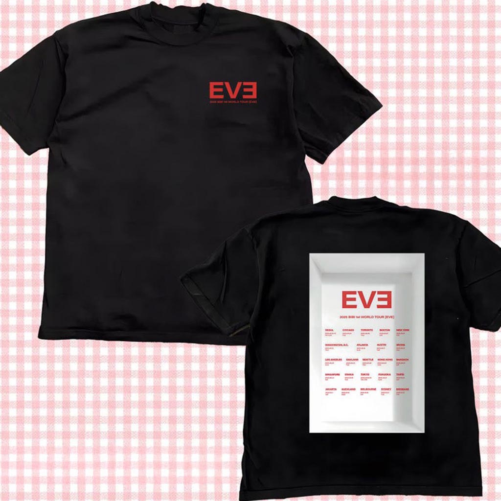 2025 Bibi 1st World Tour Eve T-Shirt Eve World Tour Shirt NakedBibi Shirt Fan Merch