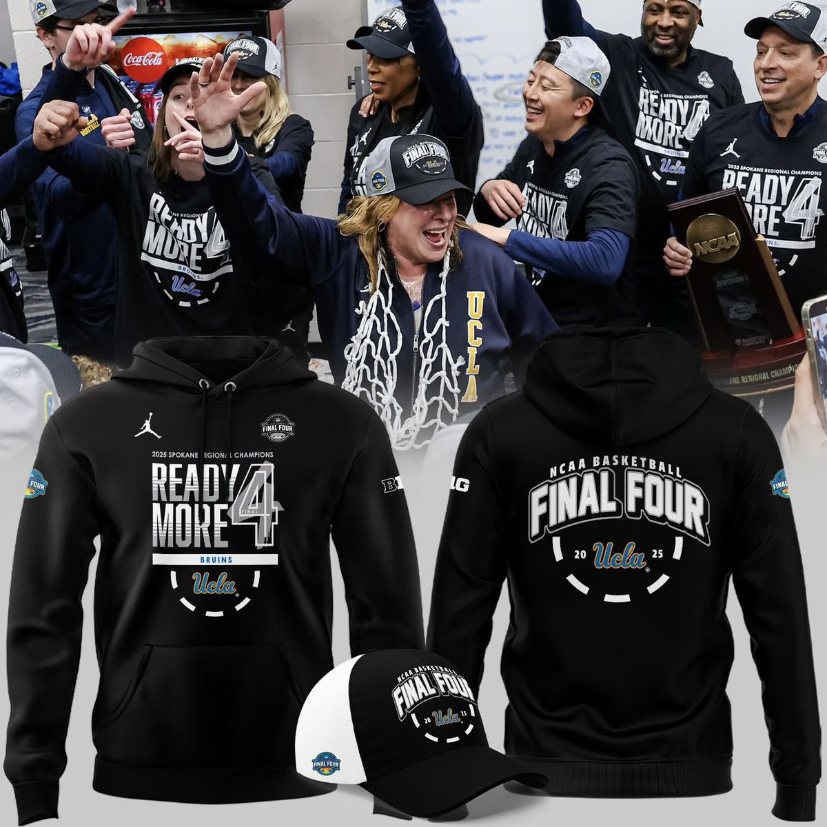 2025 Final Four Regional Champions Locker Room Bruins Hoodie Gifts For Dad