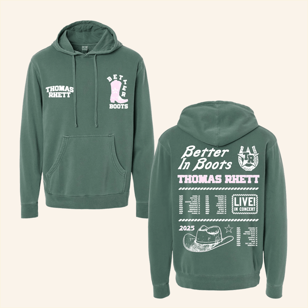 2025 Green Hoodie Thomas Rhett Merch Birthday Gifts For Husband Gifts For BFF
