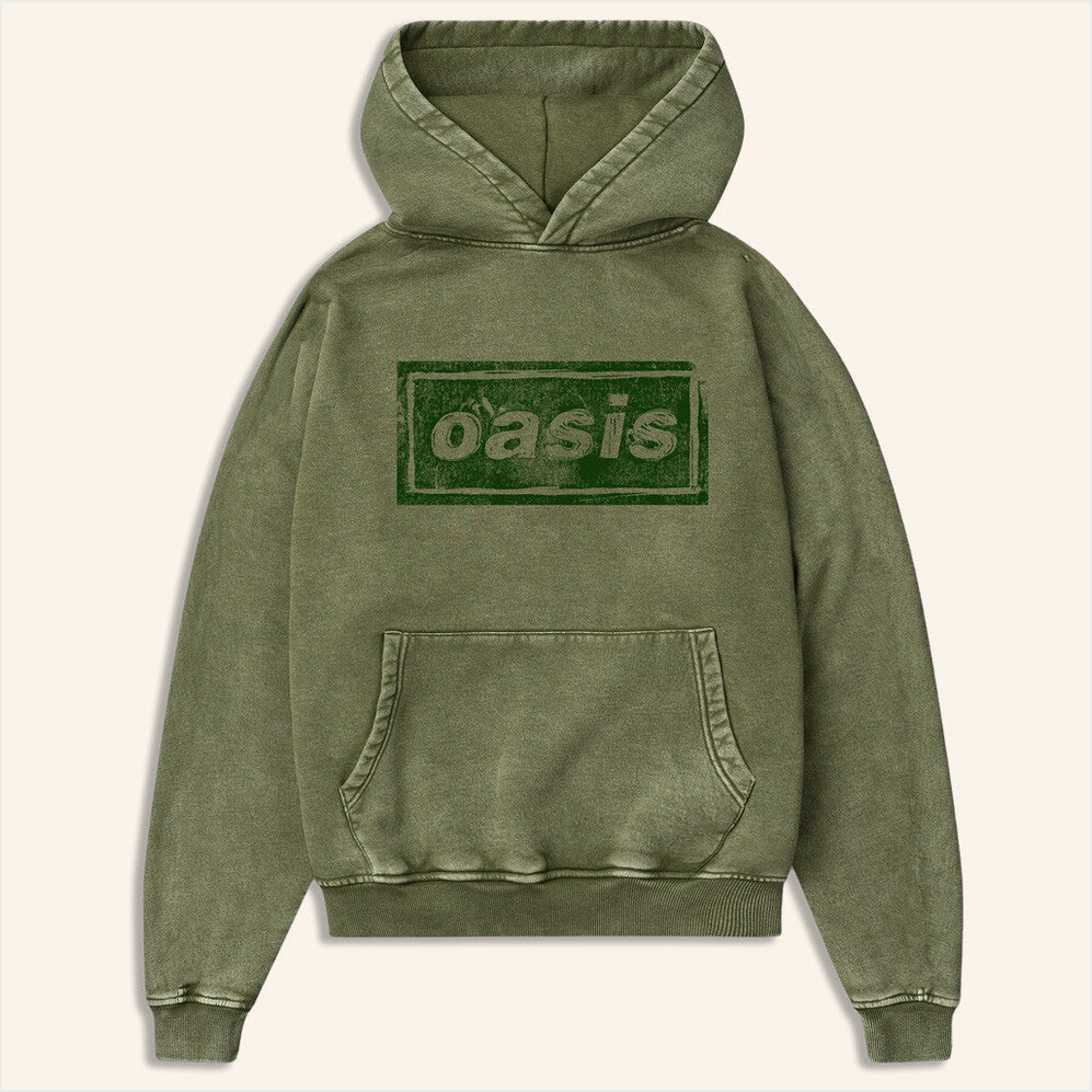 2025 Live '25 Lino Logo Hoodie Oasis Tour Merch Green Unique Birthday Gifts For Boyfriend