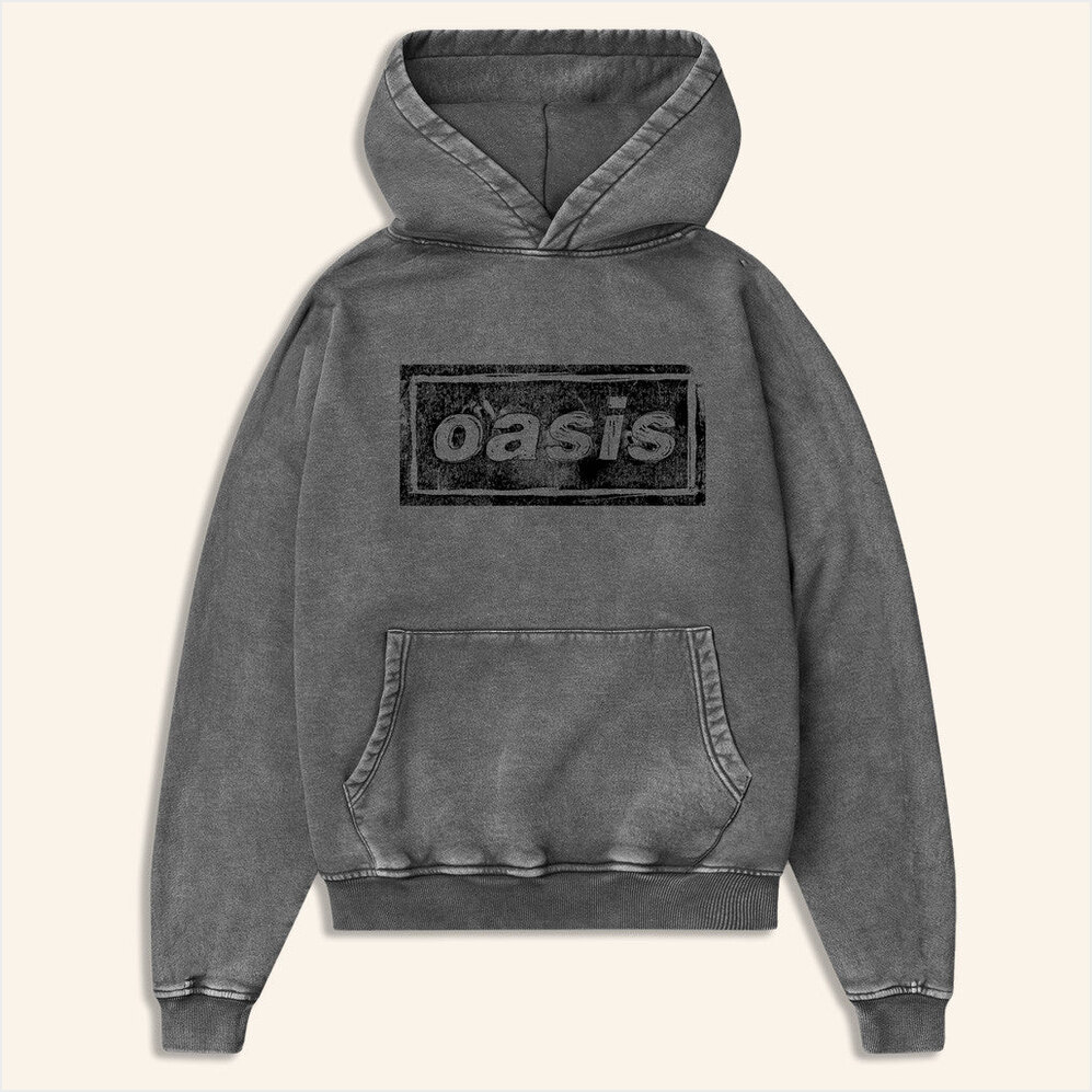 2025 Live '25 Lino Logo Hoodie Oasis Tour Merch Grey Unique Birthday Gifts For Boyfriend
