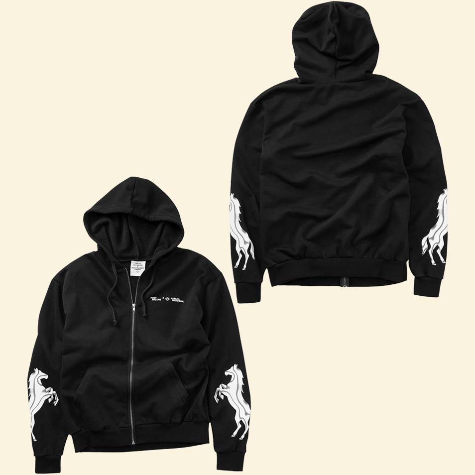 2025 Post Malone X H-D Horsepower Zip Hoodie Post Malone Tour Merch Good Fathers Day Gifts