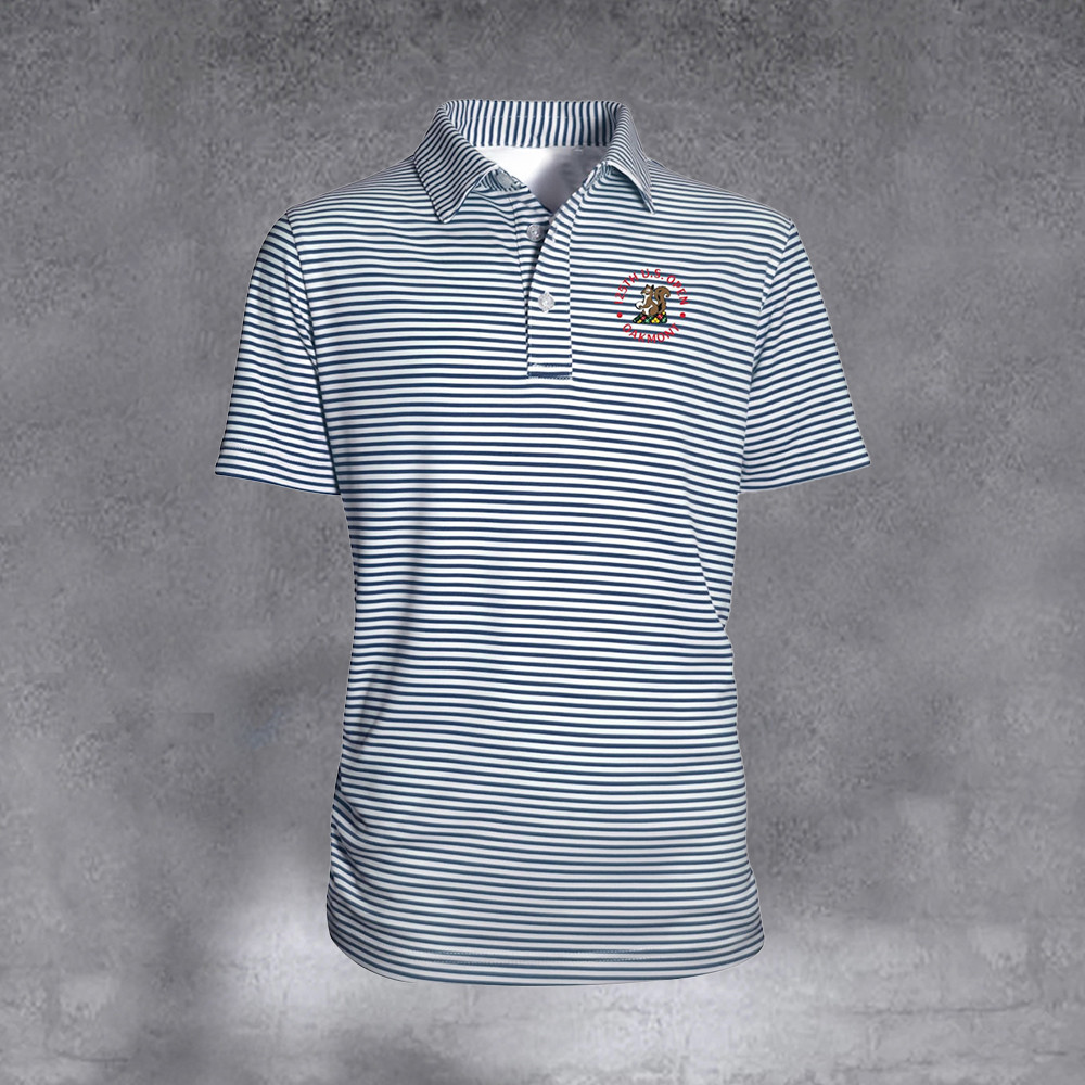 2025 U.S. Open Garb Royal Carson Stripe Polo Best Gifts For Sport Lovers