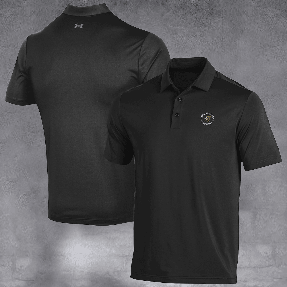 2026 U.S. Open Under Armour Heather Blue Aura Polo Gift Ideas For Him