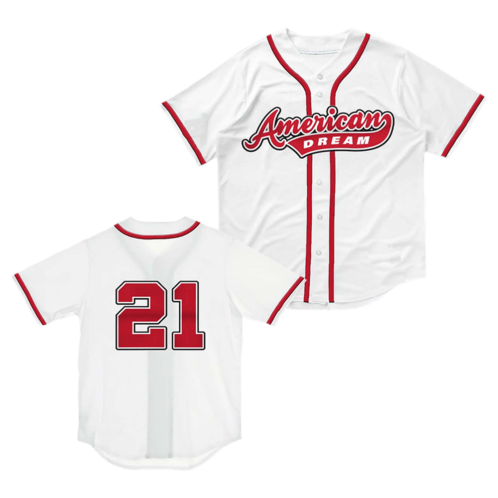 21 Savage Merch 21 American Dream Baseball Jersey Shirt Special Fathers Day Presents