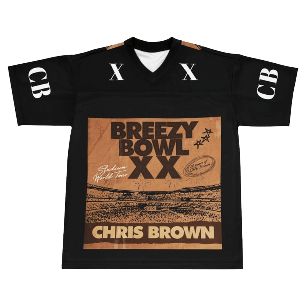 24 Chris Brown Merch Chris Brown Breezy Bowl Tour Jersey Father's Day Gifts For Son In Law