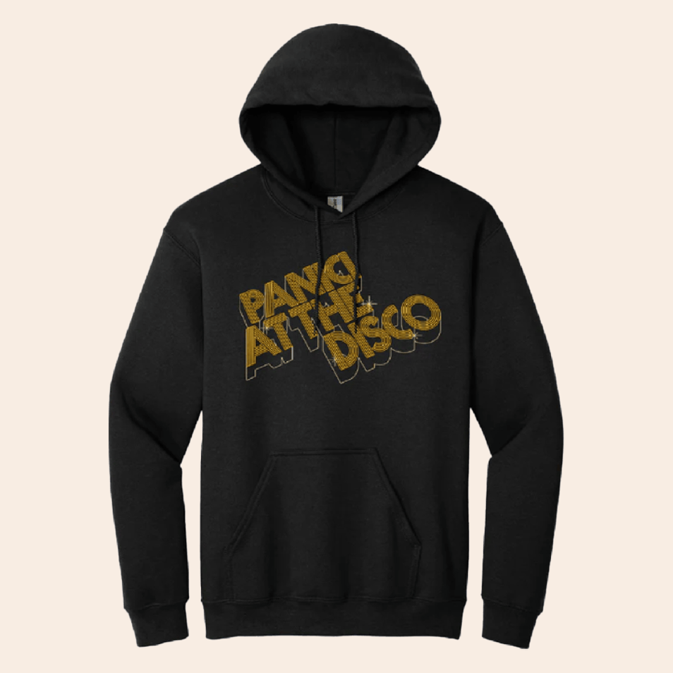 2d Gold Logo Hoodie Panic At The Disco Merch Father's Day Gifts For Husband Gifts For Friends