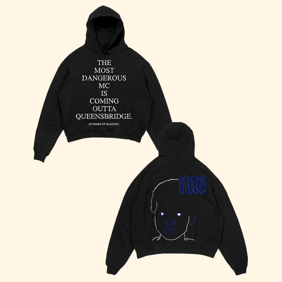 30 Years Of Illmatic Black Hoodie Nas Irjones Merch Cool Birthday Gifts For Dad BFF Gifts