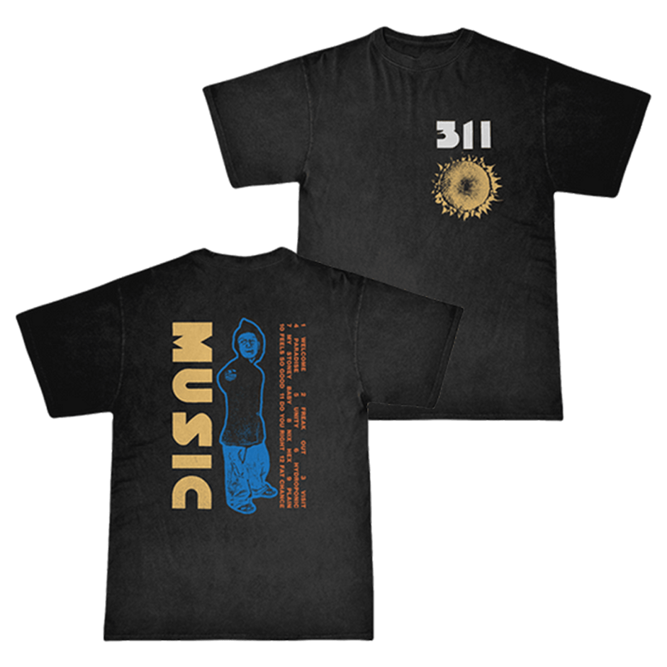 311 Merch 311 Music Anniversary Black T-Shirt Gifts For Band Fans Gift Idea for Boyfriend
