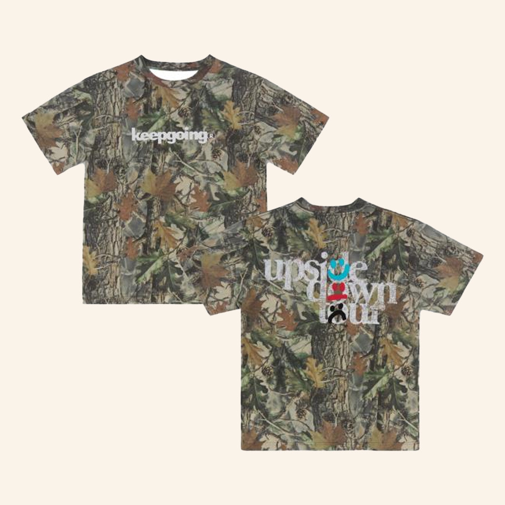 4 The Homies Merch Keepgoing X Upside Down Tour Camo T-Shirt Gifts For Him