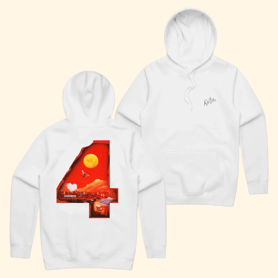 4 White Hoodie Aitch Merch Gift Ideas For Rapper Fans Birthday Gifts For Friends