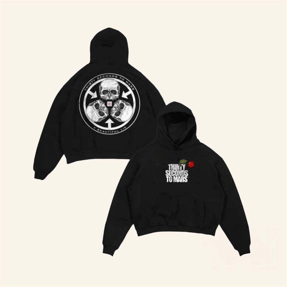 A Beautiful Lie 20Th Anniversary Rose Hoodie Thirty Seconds To Mars Merch Fans Birthday Gifts
