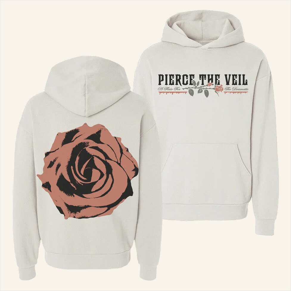 A Flair for the Dramatic Rose Hoodie Pierce The Veil Merch Birthday Gifts For Friends