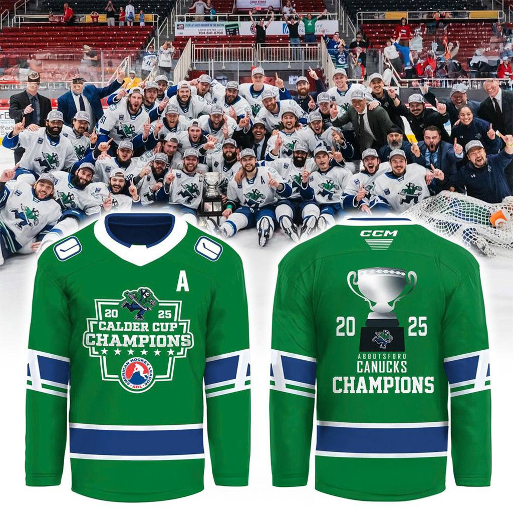 Abbotsford Canucks 2025 Calder Cup Champions Special Hockey Jersey Canucks Merch Dad Gifts