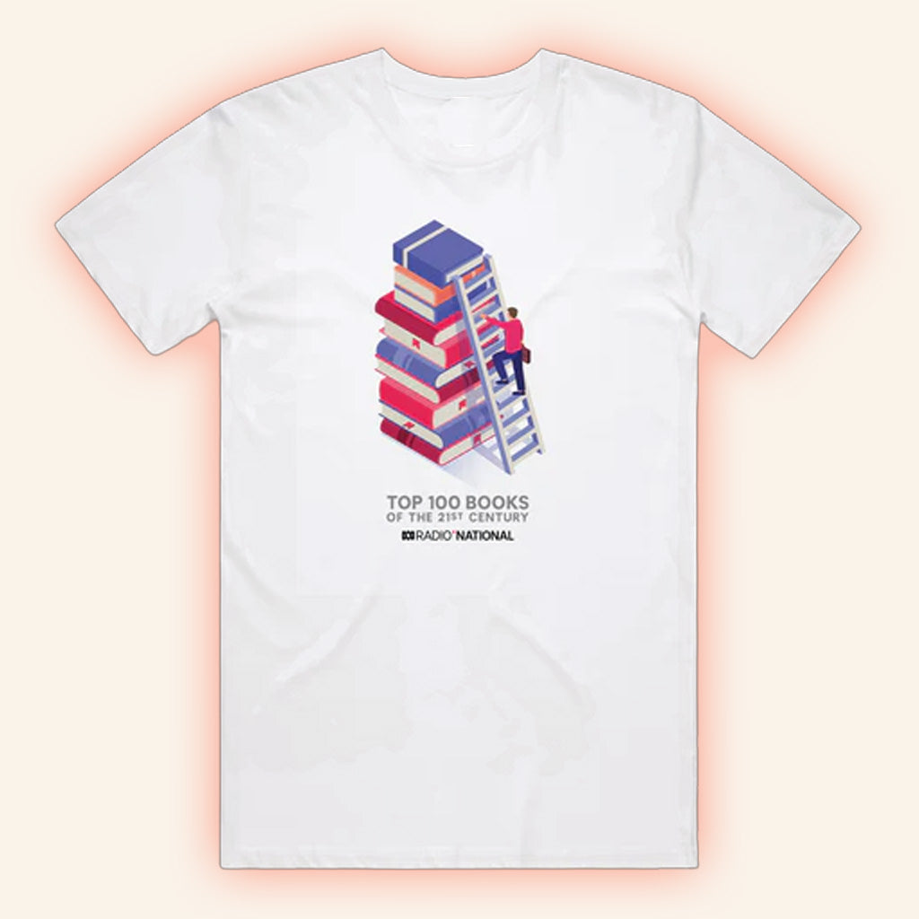 Abc Merch Top 100 Books Ladder White T-Shirt Gifts For Her
