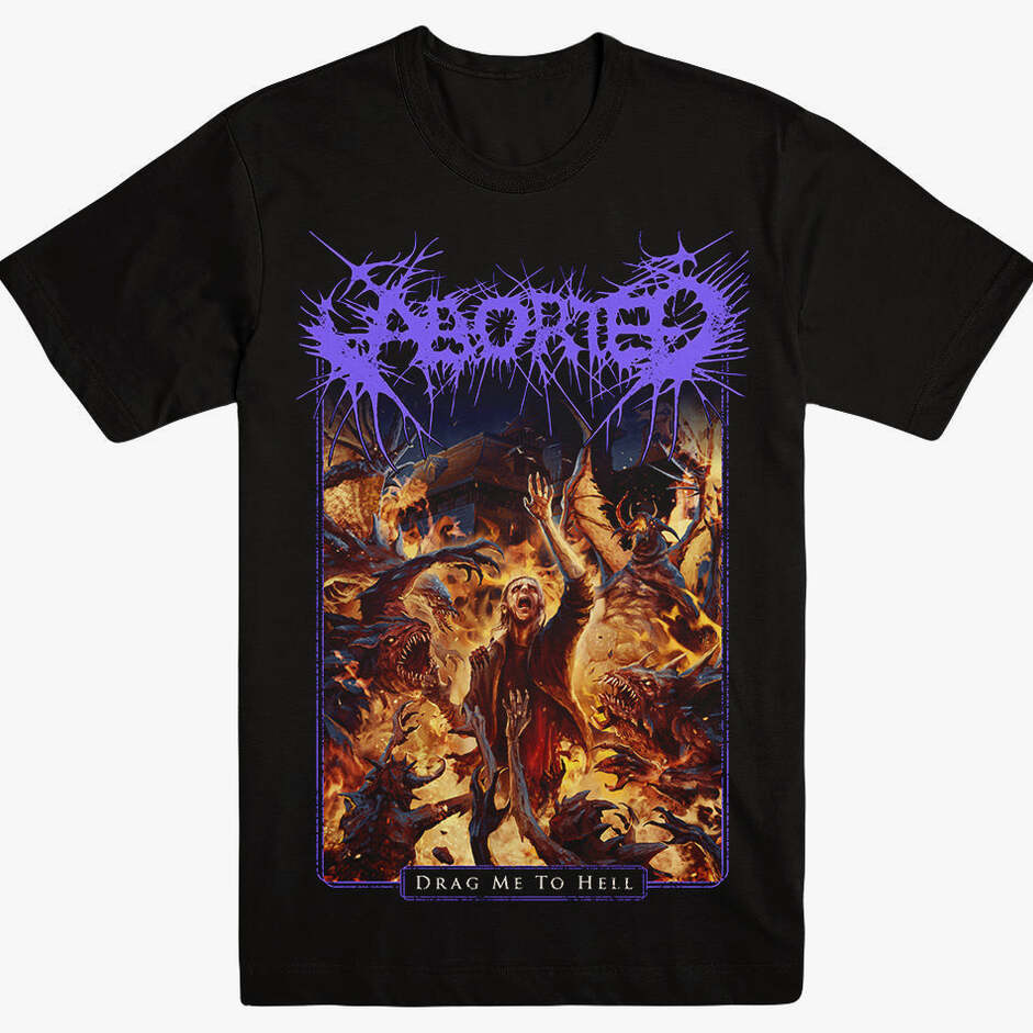 Aborted Merch Drag Me To Hell Shirt Aborted Shirt Father'S Day Gifts For Metal Music Lovers