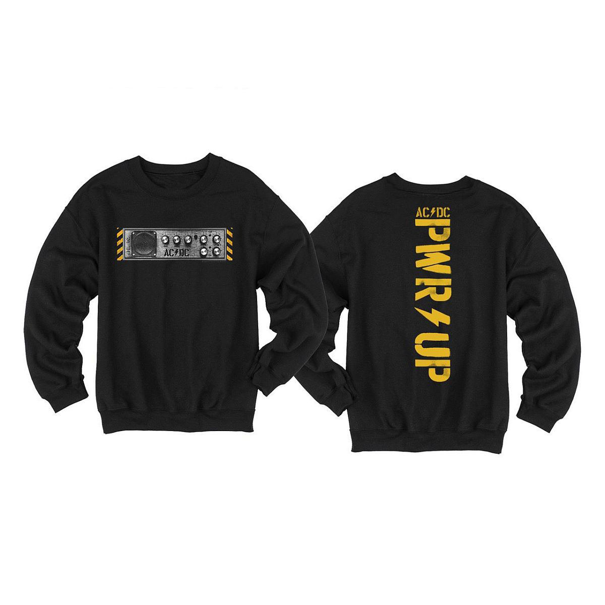 AC DC PWR UP Knobs Black Sweatshirt Mother's Day Presents For Daughter