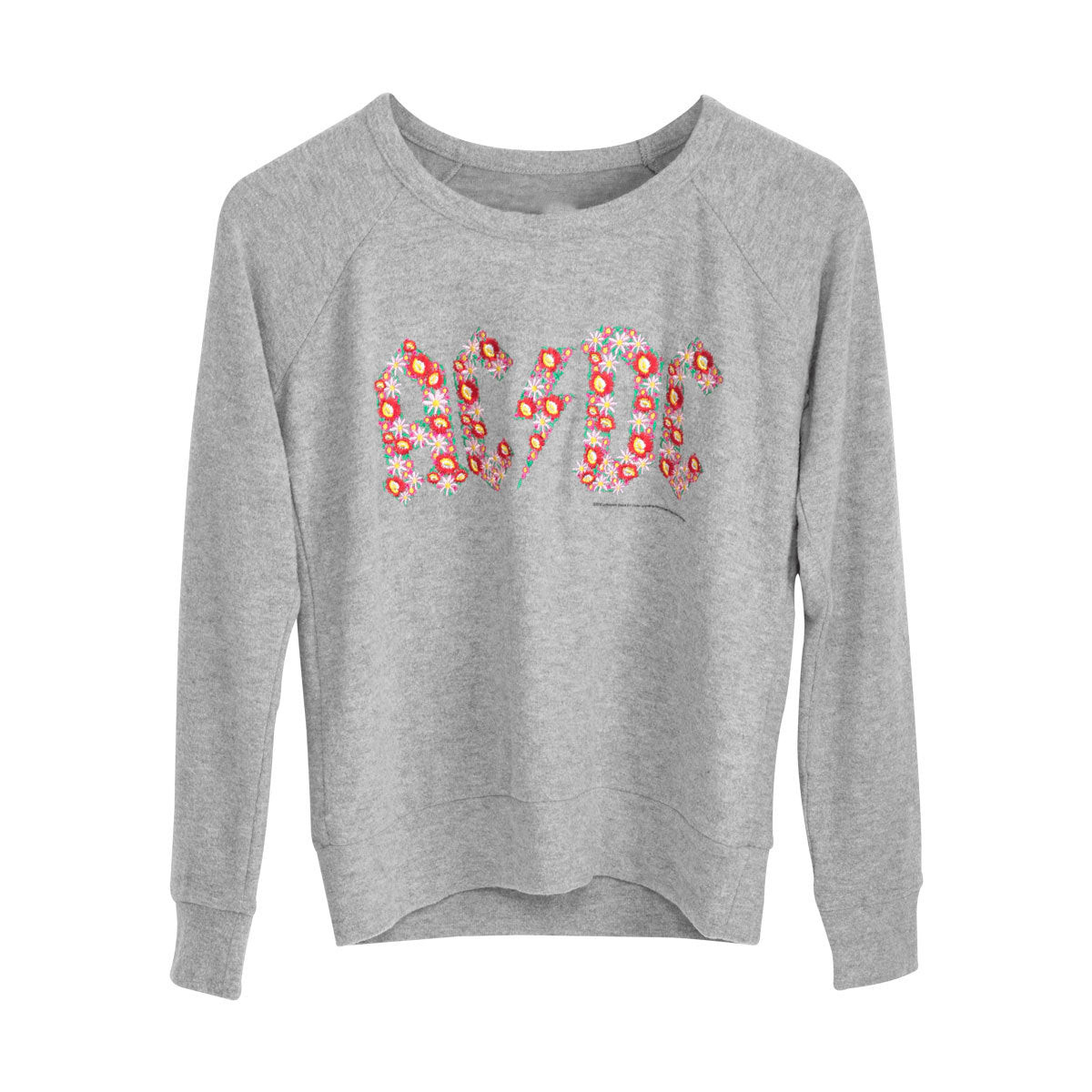 ACDC Grey Flower Logo Sweatshirt 1St Mothers Day Gifts