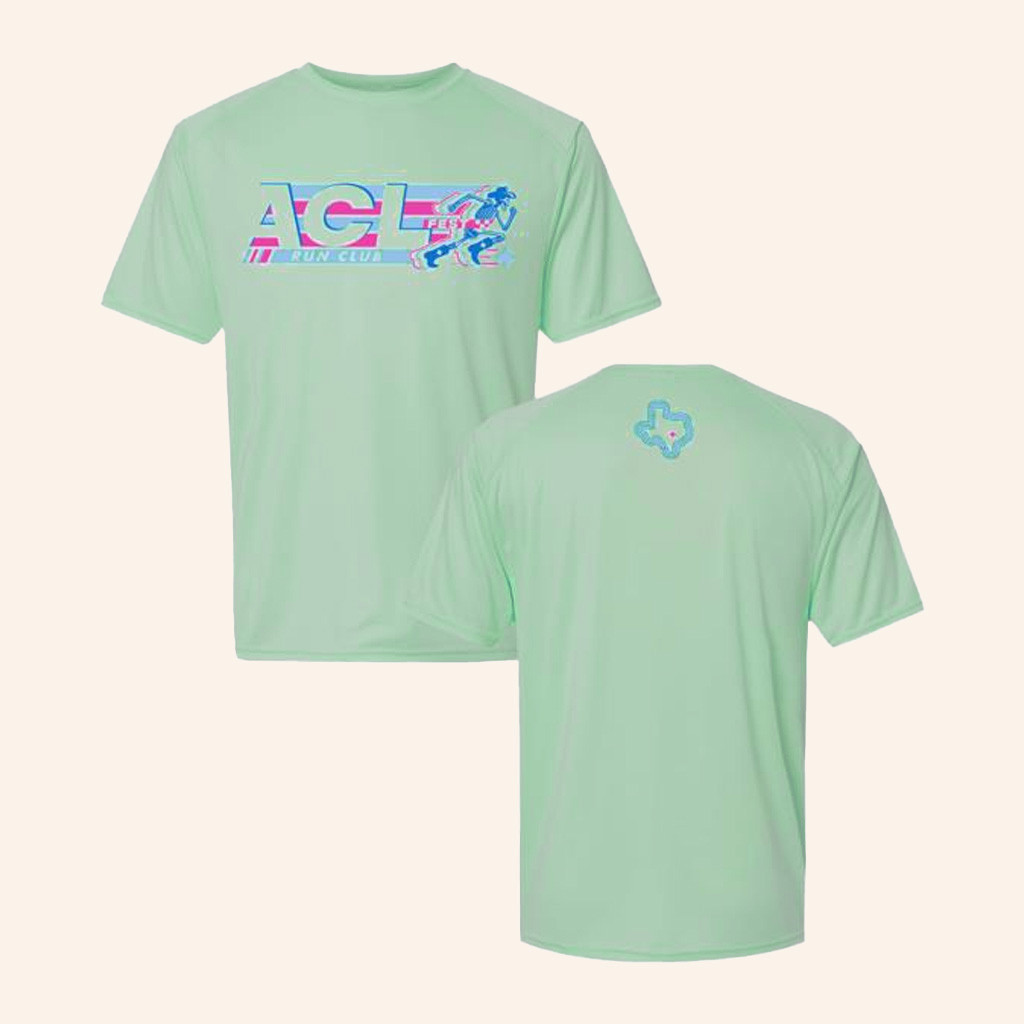 ACL Music Festival Merch Run Club Skeleton Performance T-Shirt Gifts For Fans