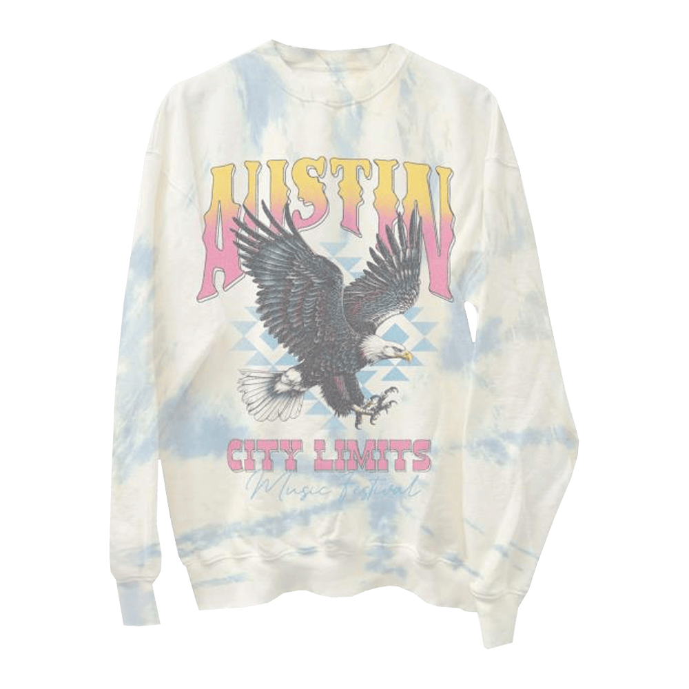 Aclfestival Merch Eagle Tie Dye Sweatshirt Fathers Day Gift From Daughter
