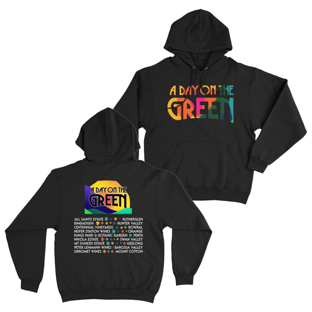 Adayonthegreen Merch Colour Logo Black Hoodie Perfect Father's Day Gifts