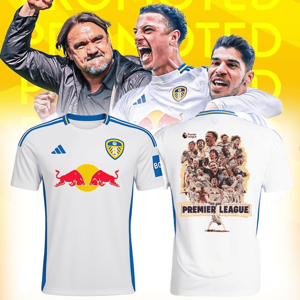 Adidas Leeds United FC Men's Home Football Jersey 2024 2025 Leeds United Merch Gifts For Fans