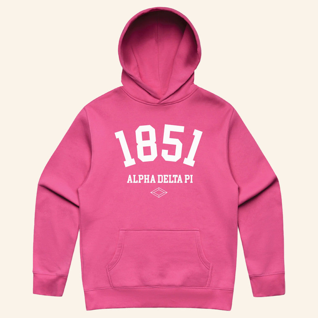 ADPI Merch 1851 Pink Alpha Delta Pi Hoodie Gifts For Girlfriend