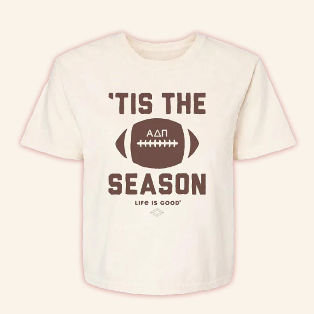 ADPI Merch LIFE IS GOOD Tis The Season Alpha Delta Pi T-Shirt Gifts For Wife
