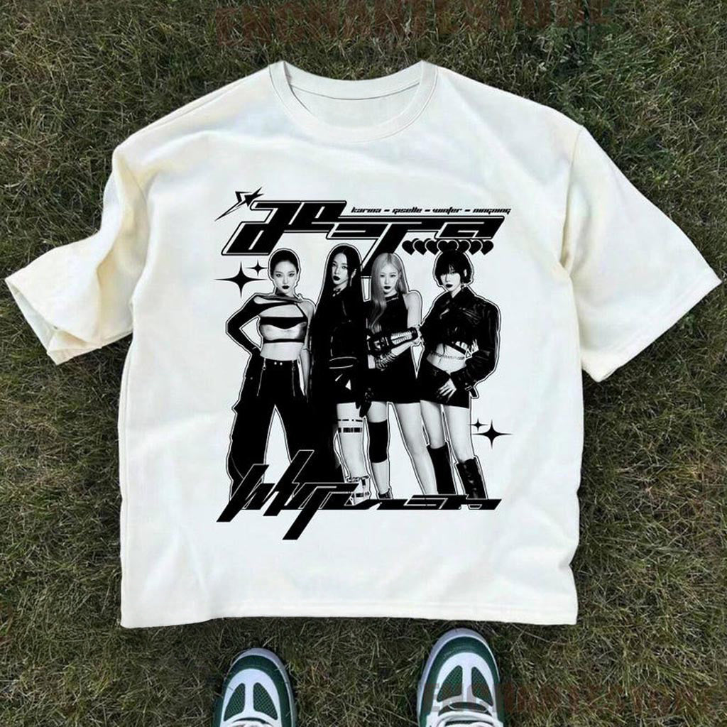 Aespa Whiplash Shirt AESPA Synk Parallel Line Tour T-Shirt Aespa Live Tour Sweatshirt Fan Merch